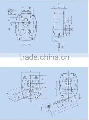 electricity power parallel shaft speed reducer