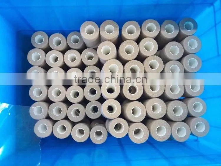 Cohesive bandages with latex or latex-free adhesive and 1roll in a polybag
