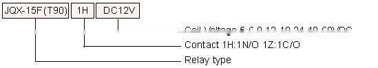 JQX-15F(T90) Miniature Relay-PCB Relay