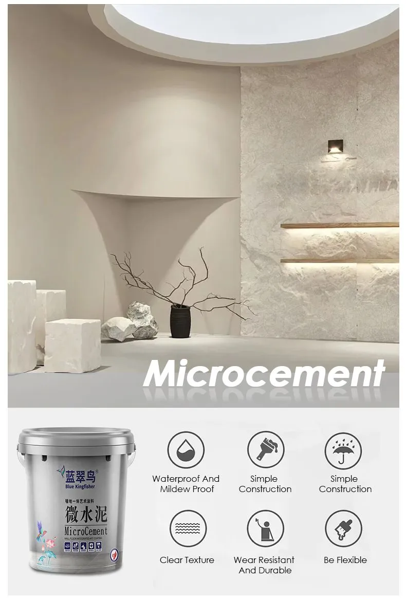 Redefining Surface Design with Blue Kingfisher Microcement