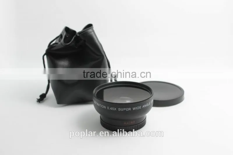 Universal 46mm 0.45X Wide Angle Macro Conversion Extra Lens Attachment for Camera DSLR Lens