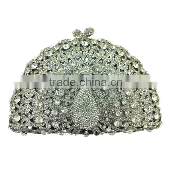 luxury and noble diamante clutch bag