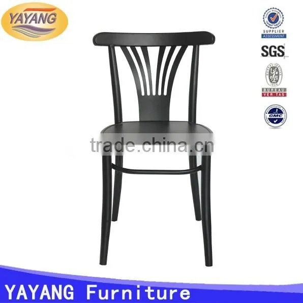 Modern design iron leisure used french cafe chair with arm