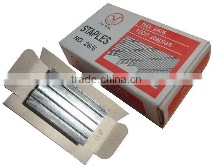 Wholesale standard office staple pin with galvanized color