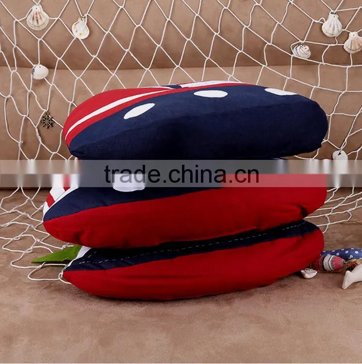 latest design fancy sailing boat cotton fabric cushion handicraft particular pillow made in China
