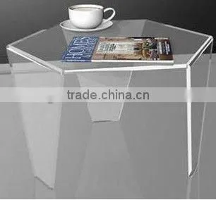 2013 simple top class transparent or colored acrylic TV set stand