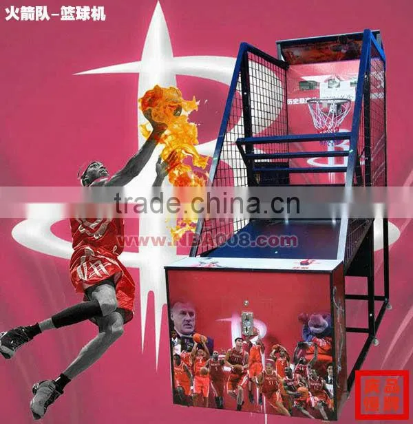coin operated sport basketball game machine