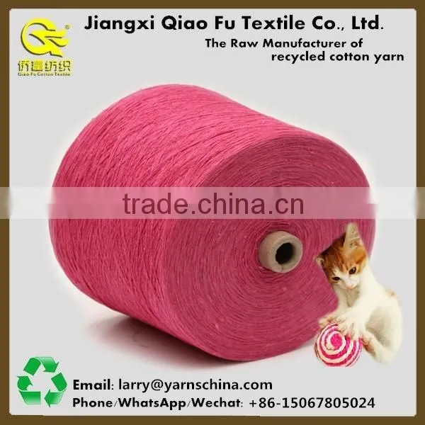 OE Carded Recycled/Regenerated Cotton Polyester Blended Yarn for Pet Toy