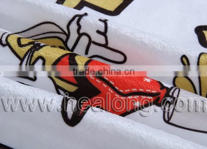 Sublimation Customized Logo Gym Sport Personalized Cleaning Cartoon Towel Design
