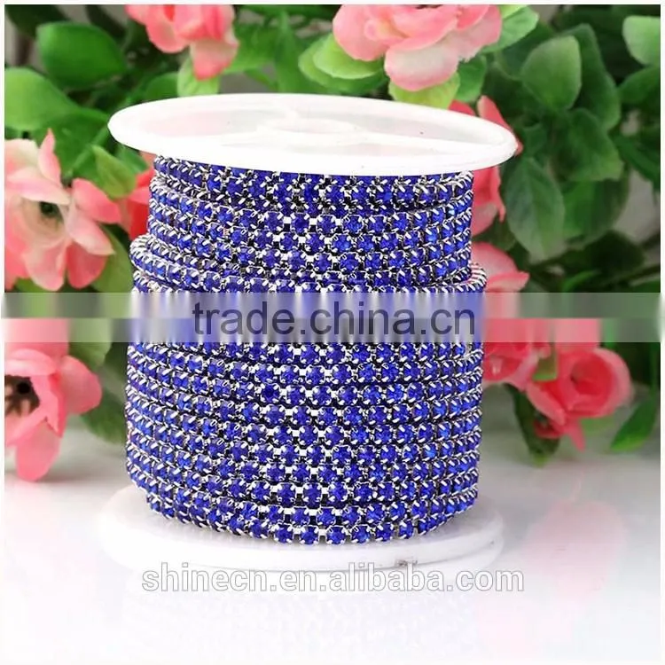 New design multicolor diy rhinestone YIWU Wholesale Hot Sale Hot fix Strong glue close Rhinestone cup chain