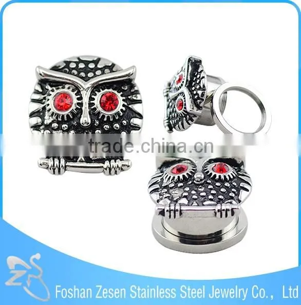 Competitive price stylish body jewelry medical steel casting anchor ear plugs