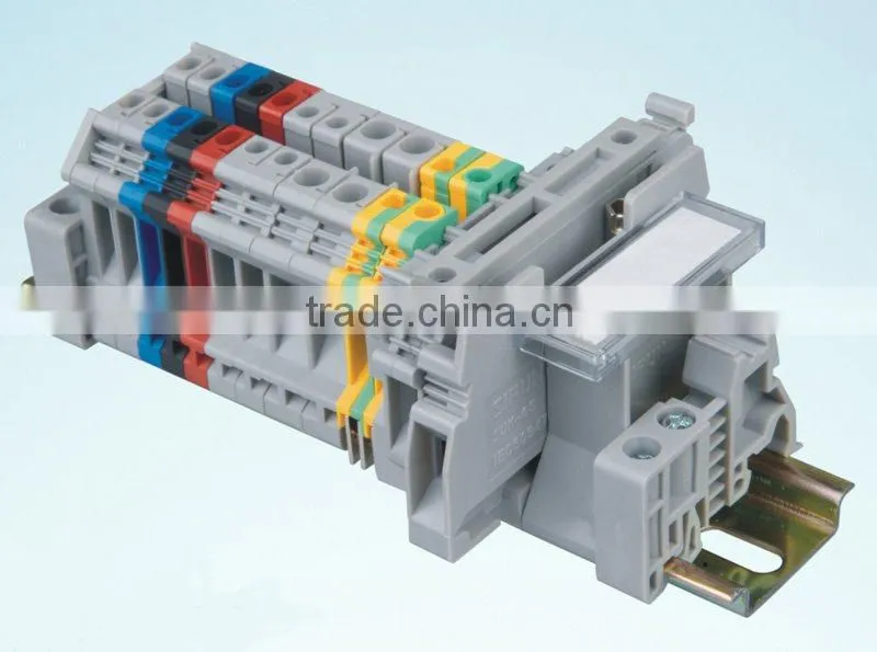 UK3N frame type terminal block for DIN rail