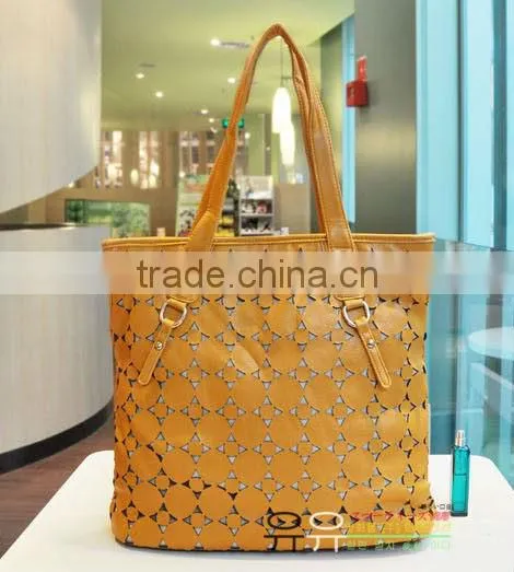 hot sale fashion women pu tote bag different colors
