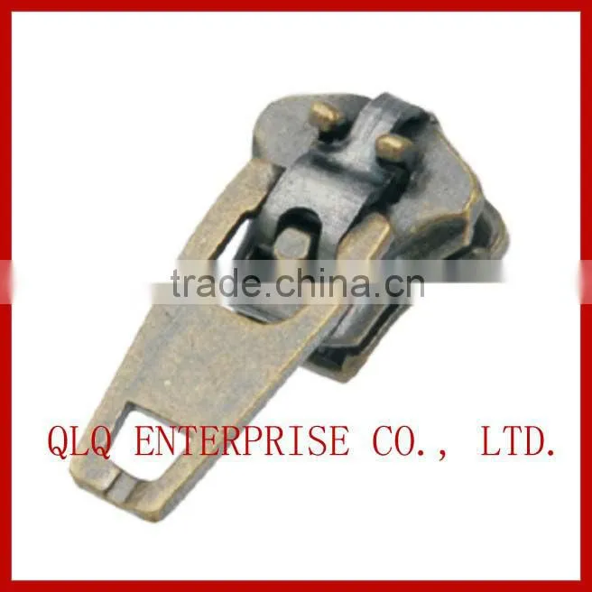 Nylon zipper with head to head sliders