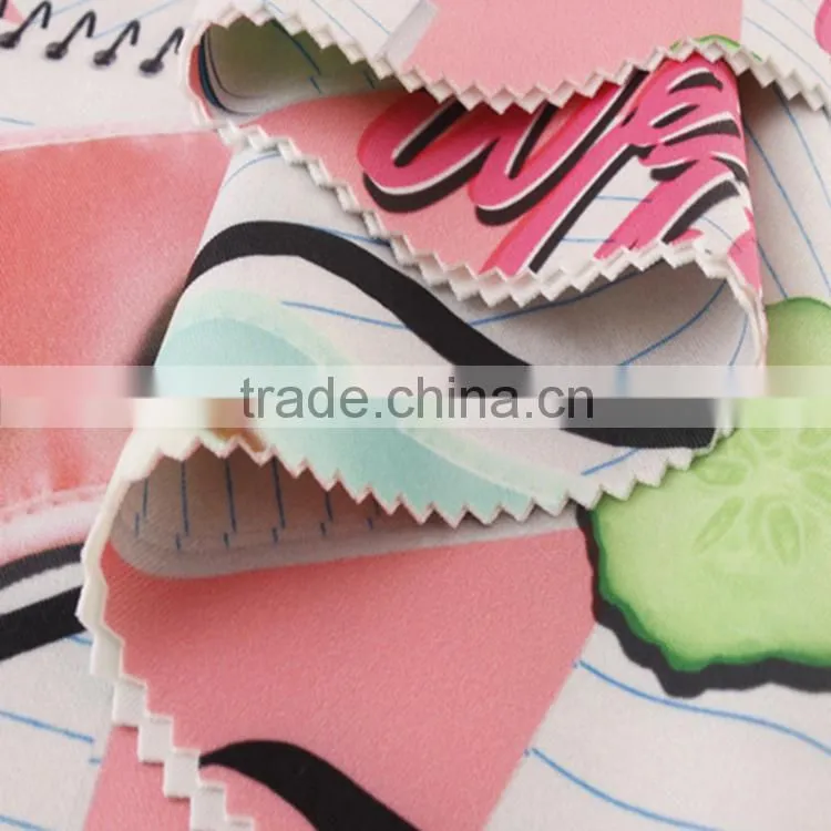 Fashion face digital print textile cotton fabric for ladies garment clothing