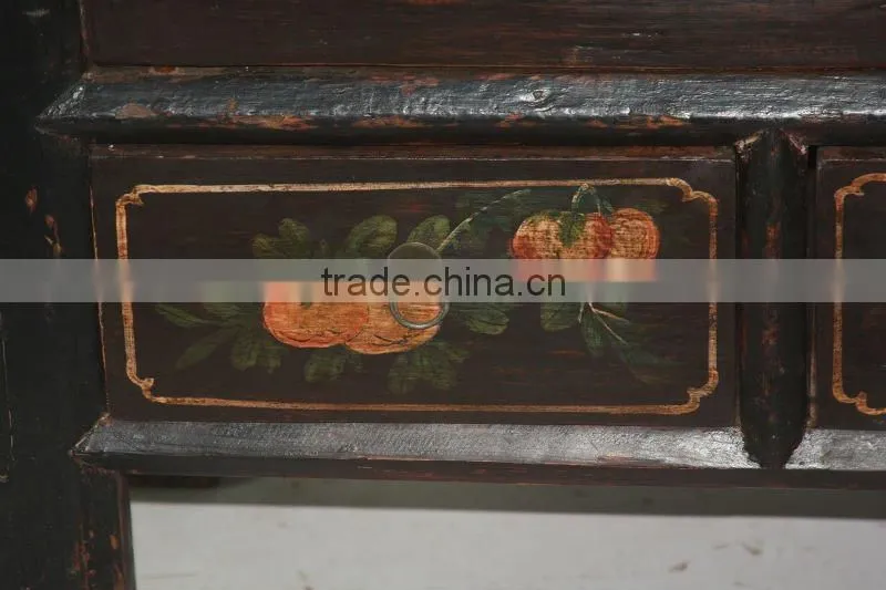 Reproduction Antique Chinese Hand Painting cabinet/Mongolia cabinet