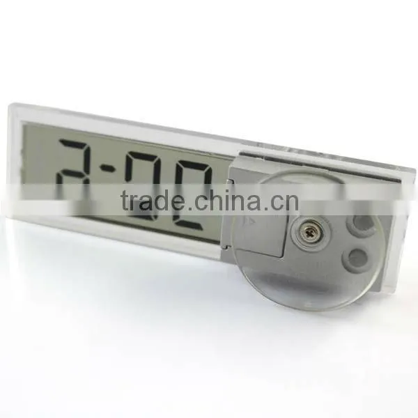 Lcd Display Digital Clock For Car With Suction Cup