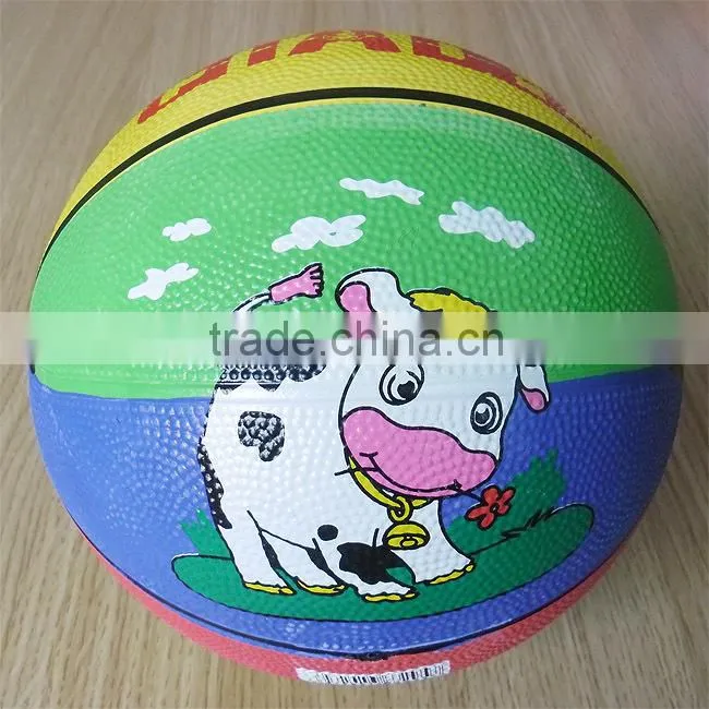 size 2 custom logo printed mini basketball for kids,6 inch promotional mini basketball