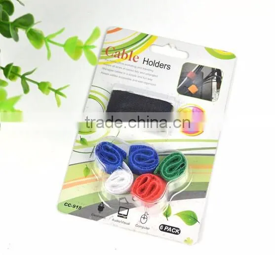 Nylon reusable magic tape adjustable Hook and Loop cable tie