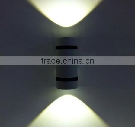 2016 HOT !!! up and down LED wall light/2X3W led wall lamp