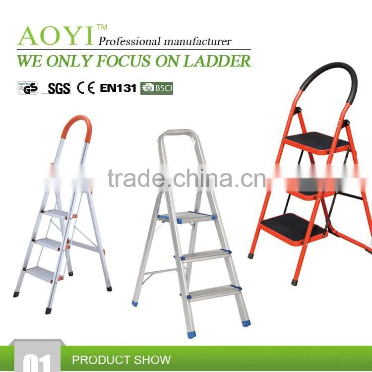 EN131 certification safety home use aluminium ladders household ladder