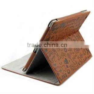 High quality PU leather case for ipad 2 for Ipad 3.E