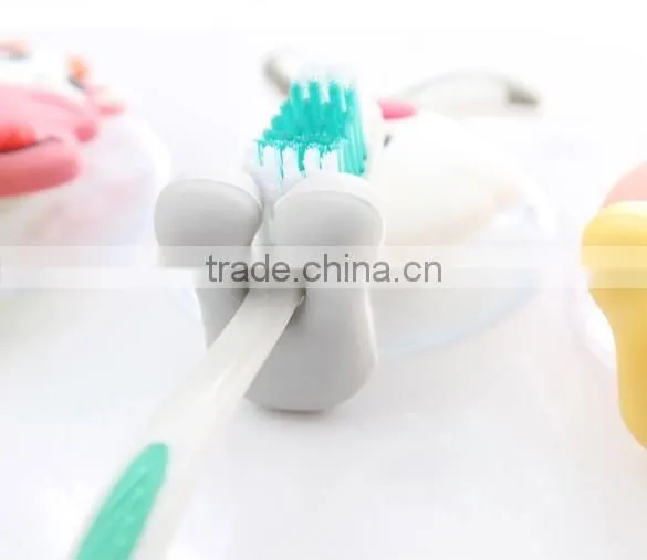 5pcs/lot Ultra Cute Cartoon Sucker Toothbrush Holder / Suction Hooks 19001