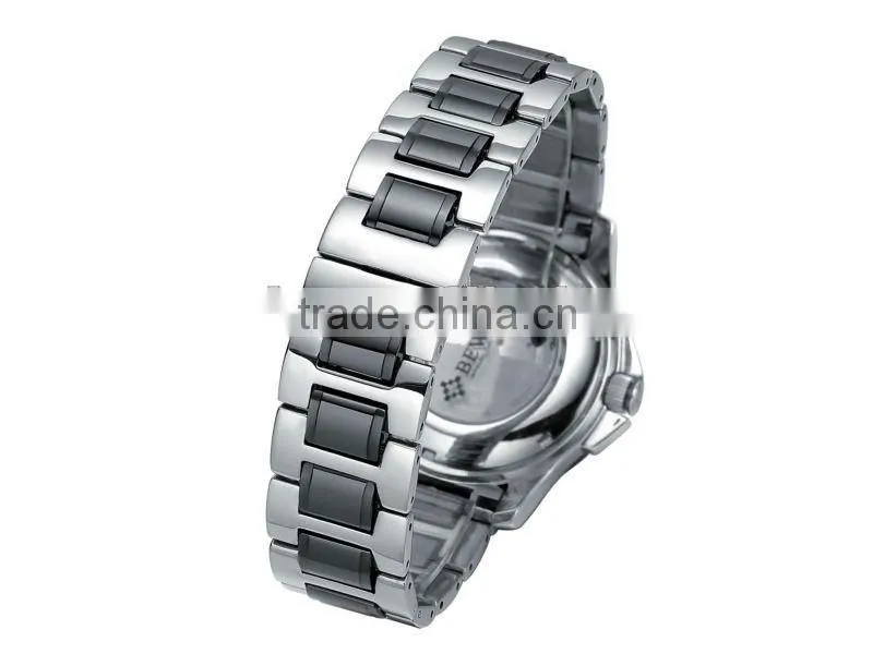 Fashion Woods stainless steel with wooden quartz Mens watch - runs and keeps time