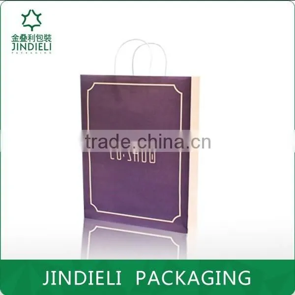 Paer bag packaging for shopping wholesale in beauty design
