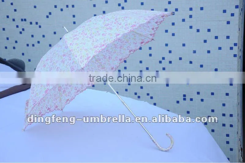 Fashion silhouette print lady umbrella
