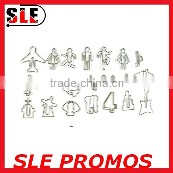Shaped natural metal operation paper clip
