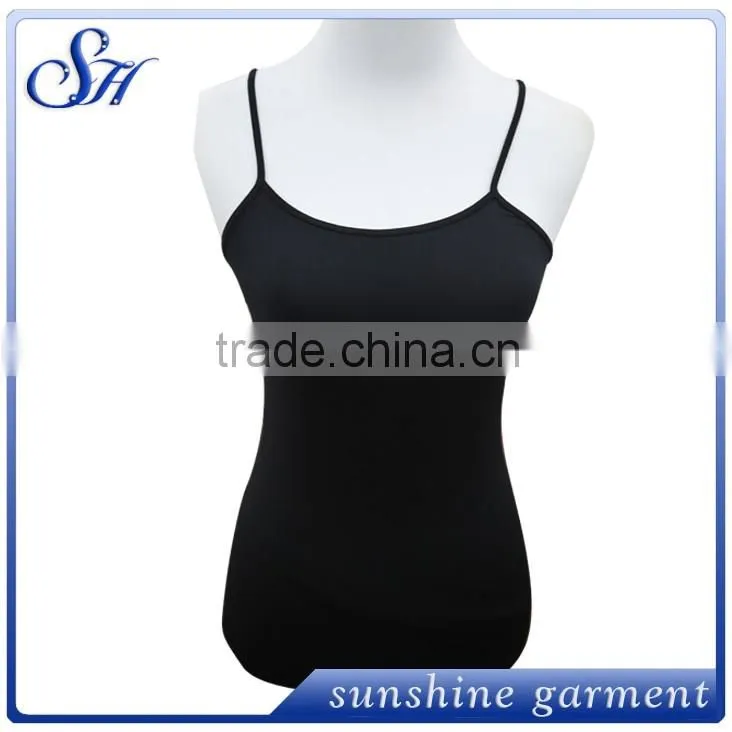 sexy women red spandex spaghetti strap tank top