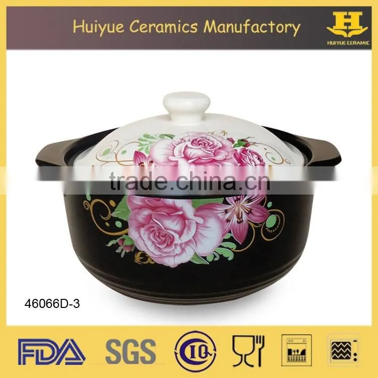 Multi functional ceramic clay cooking pot ceramic clay soup pot ceramic clay hot pot