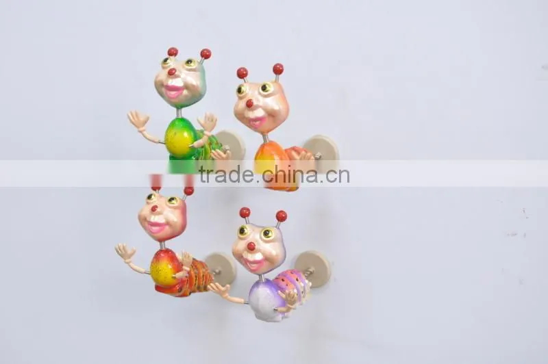 Pearl Powder 4 inch Plastic Caterpillars Promotional Magnetic, Kids Educational Outdoor Toys
