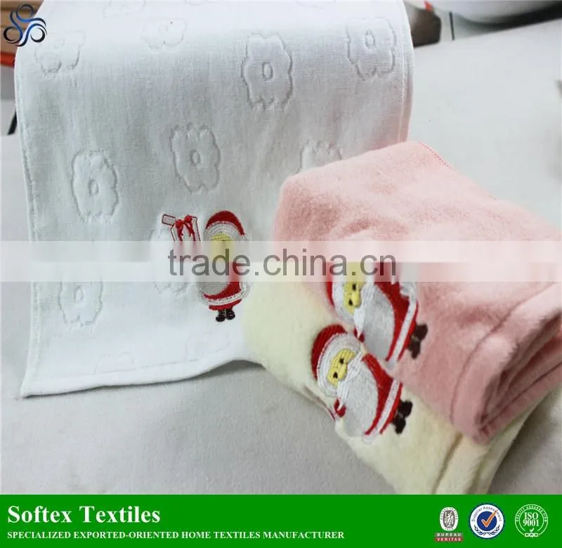 Soft and comfortable face towel christmas,christmas face towels