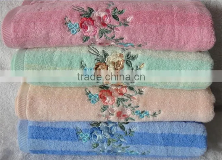 promotional gift used plain dyed roller 100% terry beach towel set SD-874