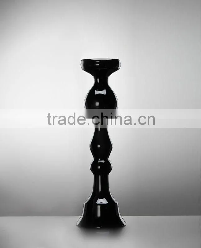 Glass candle holders
