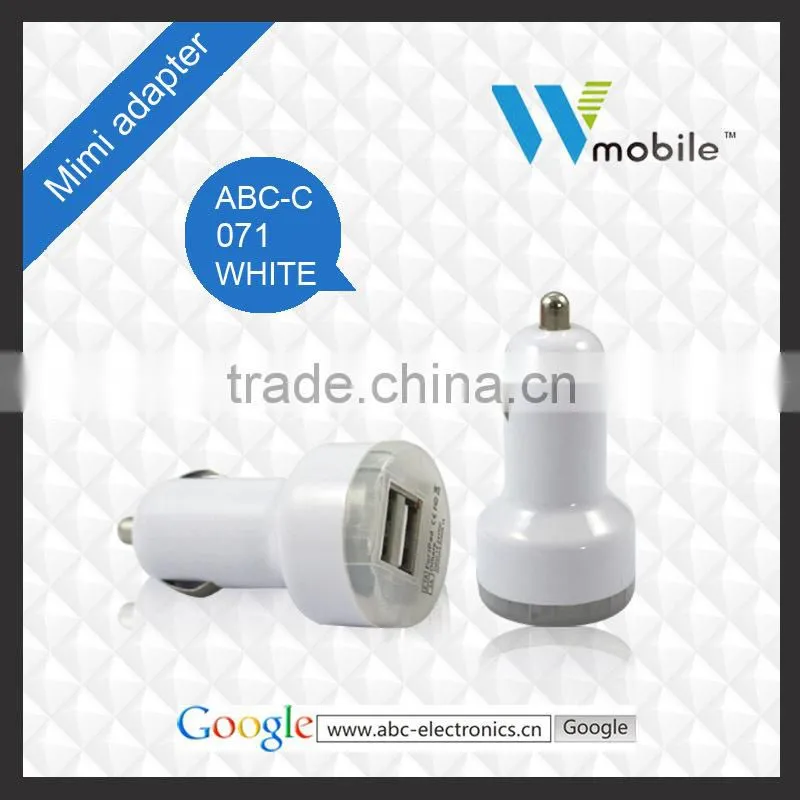 Universal Dual USB Car Charger For iPad for iPhone 5V 2.1A Mix Colors for Choice