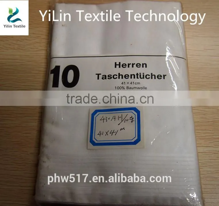 All white handkerchief 100% Cotton handkerchiefs men custom handkerchiefs