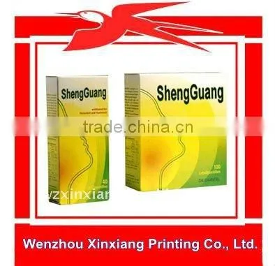 Custom Printed Paper Hanging Retail Packaging Box ISO9001:2008