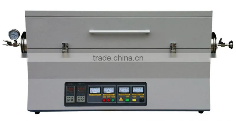 1200C laboratory heat treatment quartz tube furnace/ horizontal tube furnace for sale