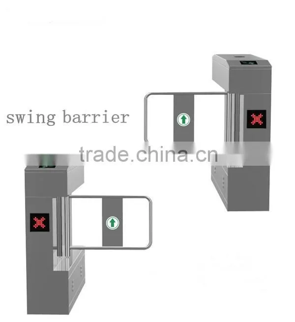 automatic cabinet swing barrier sliding door mechanism for pedestrian management
