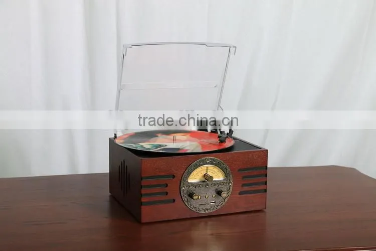 Audio LP Player belt driver USB turntable /Vinyl turntable with usb sd mmc mp3 player