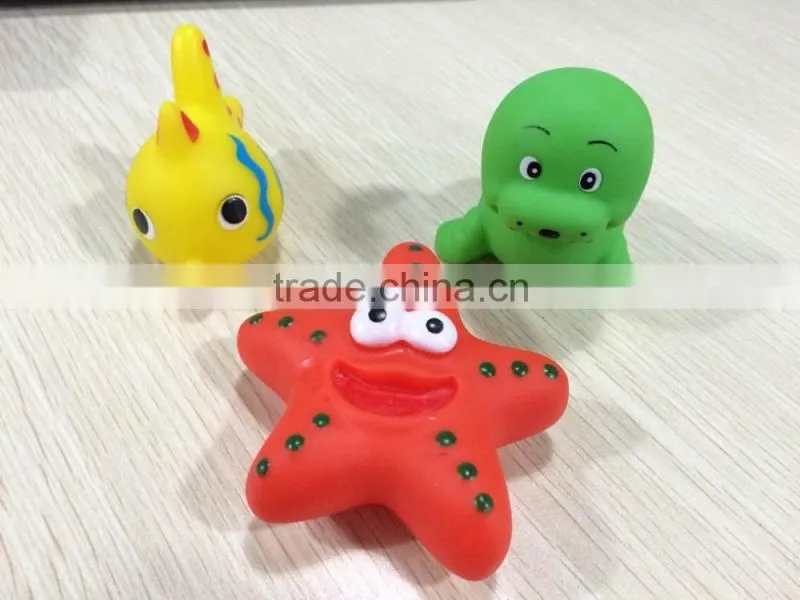 hot sales bath toy, rubber toys, rubber walrus, rubber tropical fish