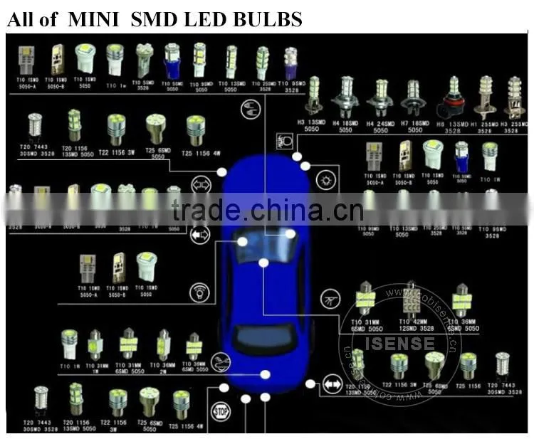 BA9s(G14) 8SMD led turn light