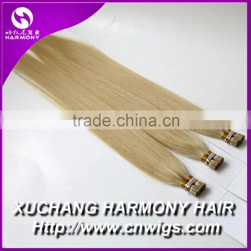GREAT QUALITY european i tip human hair extension pre bonded