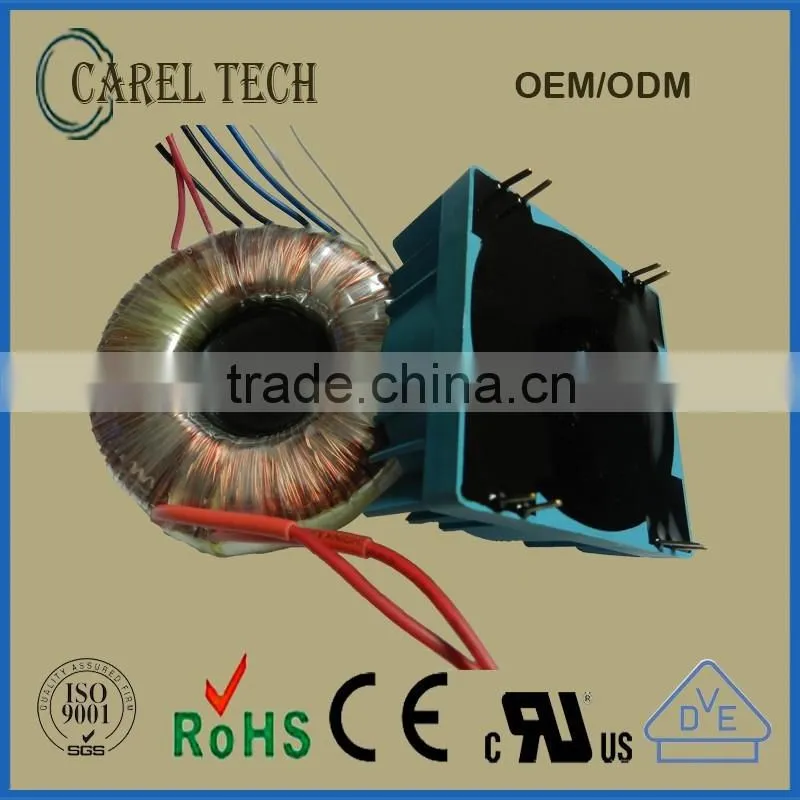CE ROHS Free Sample 110V 120V 220V 230V 240V PCB Mount Encapsulated Transformer 15V Toroid
