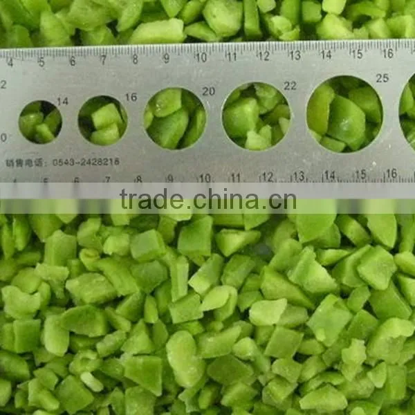 High Quality Frozen Iqf Greenbell Pepper Sliced Diced