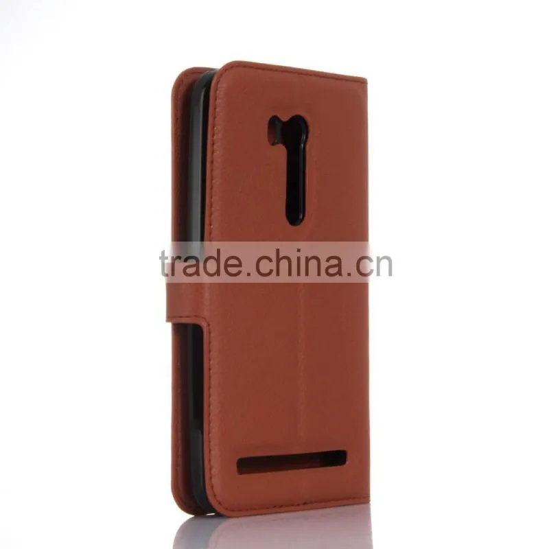 Wholesale Popular Flip Magnetic Wallet Leather Case With Card Slots For Zenfone Go ZB551KL