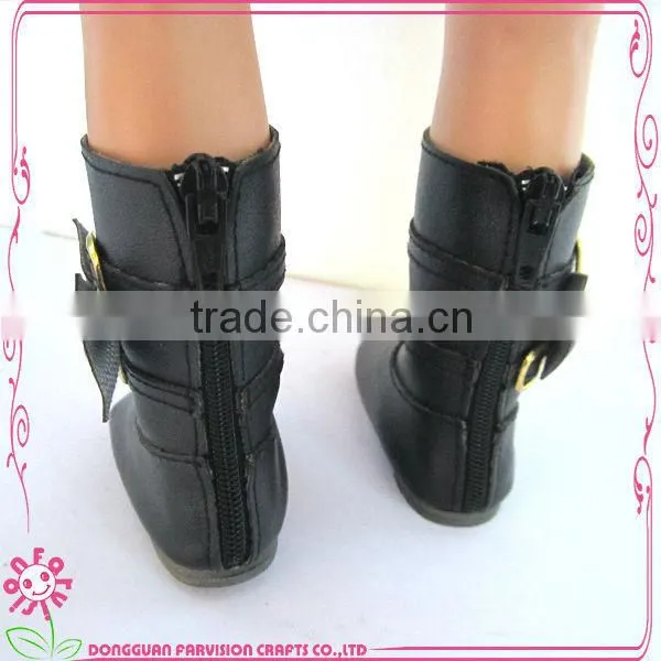 China doll factory offer leather boots / doll shoes